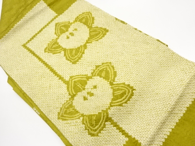 絞り花々模様名古屋帯